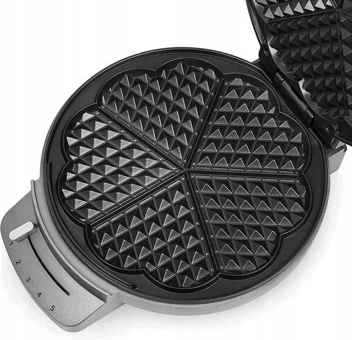 Gofrownica Princess srebrny/szary 1200 W