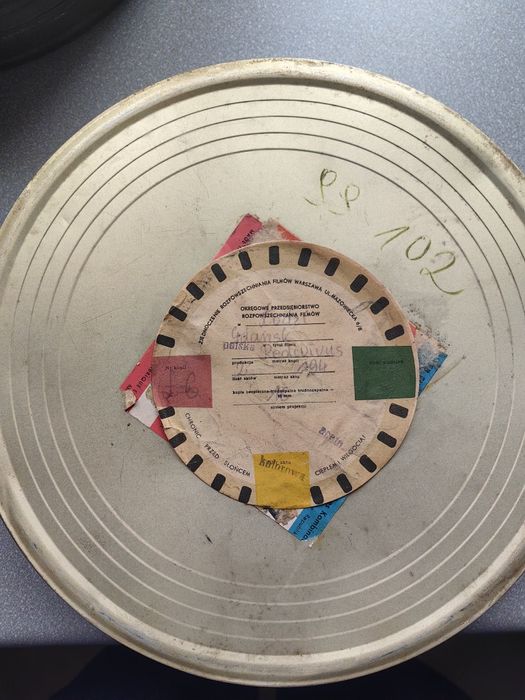 Stara taśma filmowa 35/16 mm z filmem 'Gdańsk'