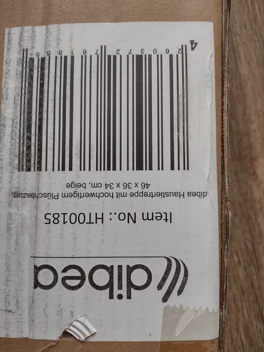 Dibea schody dla zwierząt 3 pluszowe
