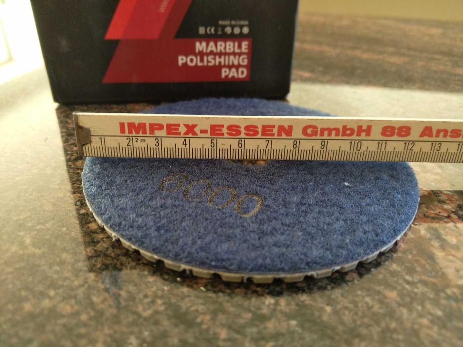 Conjunto de discos de polimento diamantados, novo, 125 mm