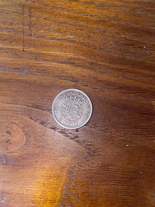 Moeda Antiga 2$50 Angola