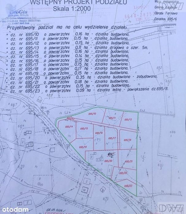 Działki budowlane na sprzedaż, Tarnawa
