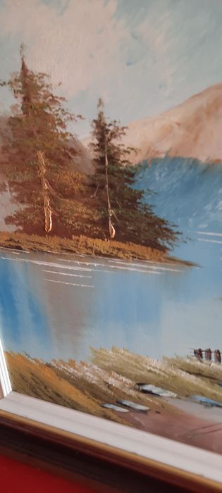 Pintura a óleo como nova 91cm x 71cm