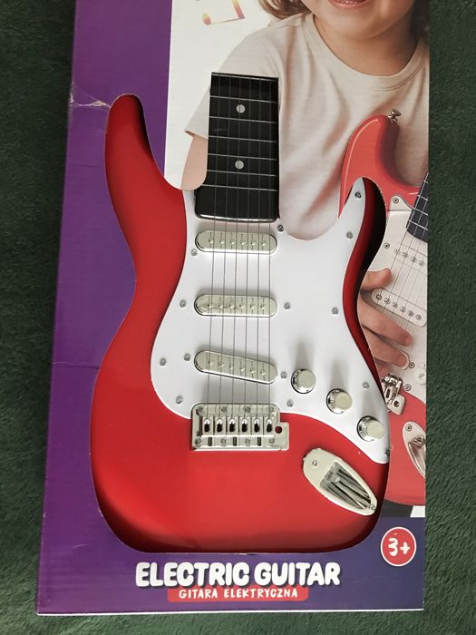 Zabawka gitara elektryczna Elefun 6-strunowa na baterie. Nowa. Prezent
