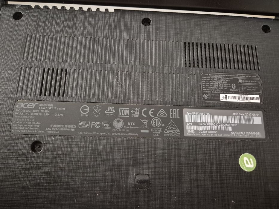 Portátil / tablete ACER64286391204739123