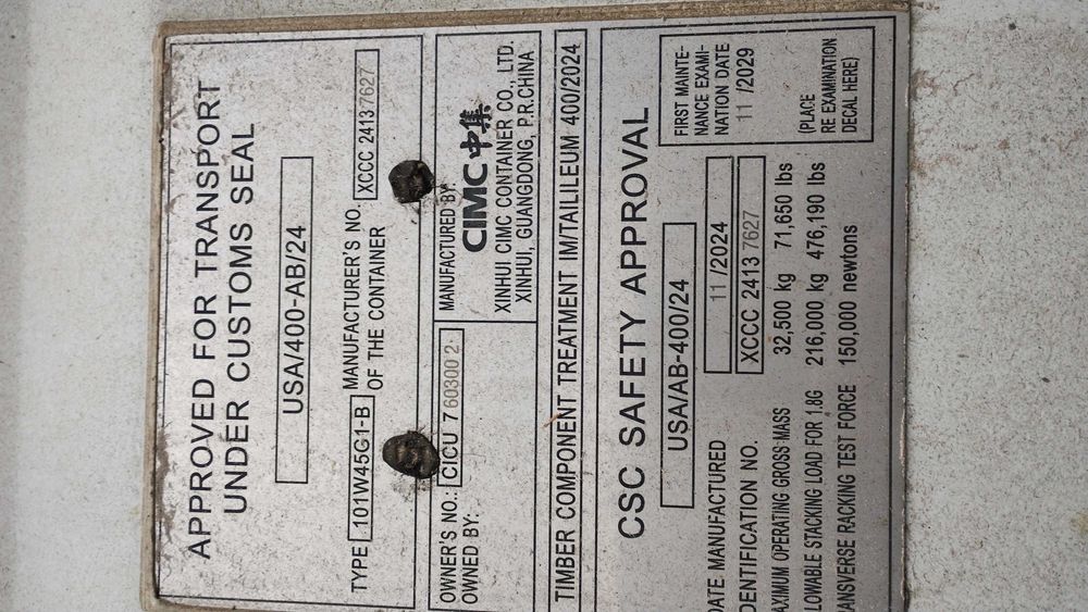 I Kontener morski magazyn 12m 40 HCDC Nowy RAL7035