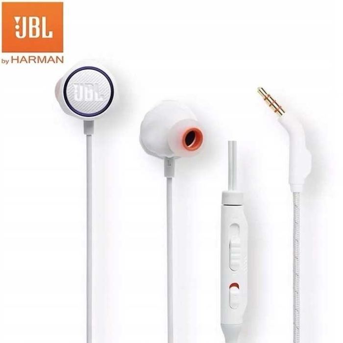 Nowe Słuchawki Przewodowe JBL Quantum 50 – Biało-Szare
