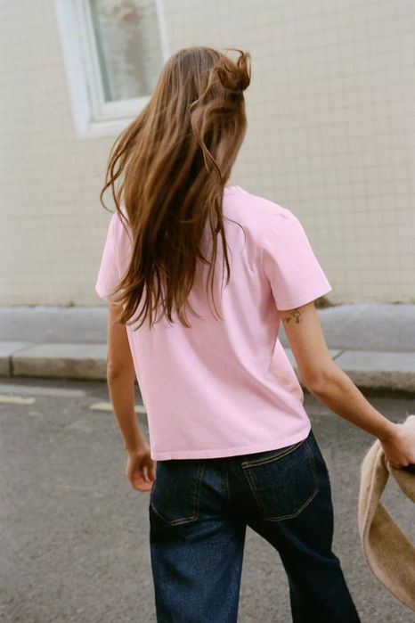Футболка Zara однотонна