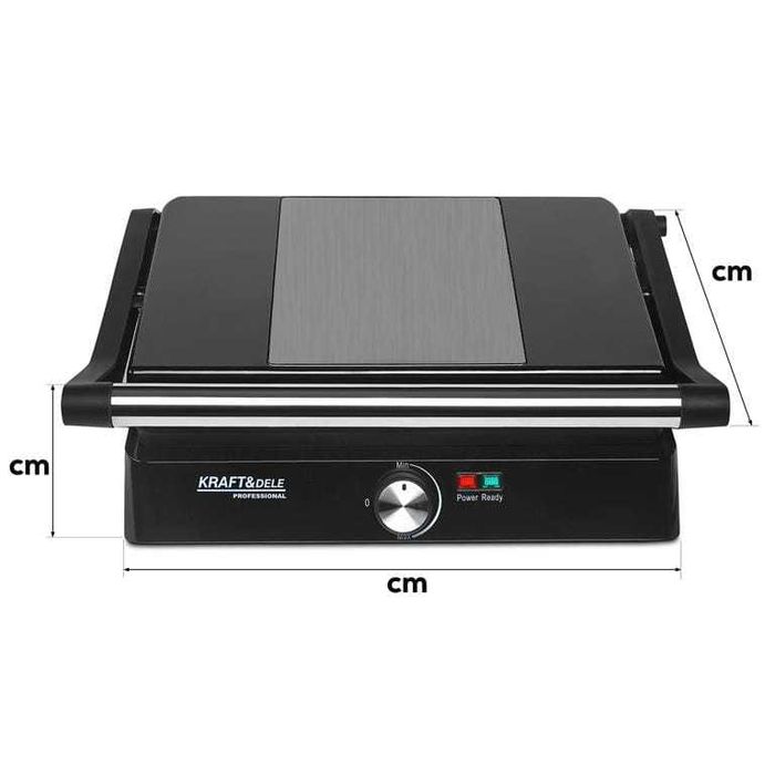 GRILL ELEKTRYCZNY 2400W  Do Kanapek PANINI Opiekacz Toster Mocny