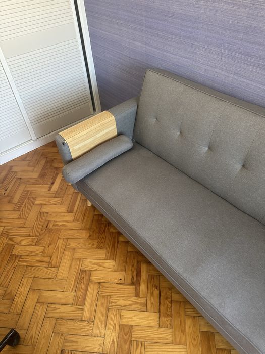 Sofa-cama Sklum Cinza
