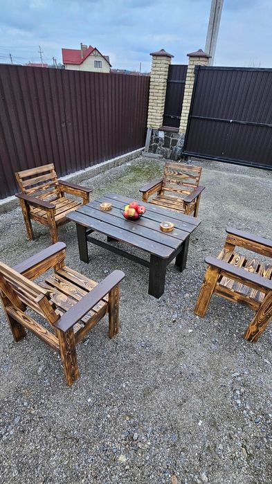 Вуличні садові меблі з піддонів. Меблі для саду, тераси, патіо.