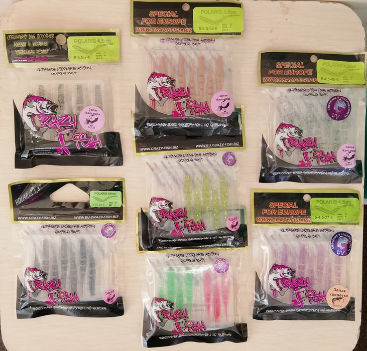 распродажа силикона Mann's, CrazyFish, Flagman