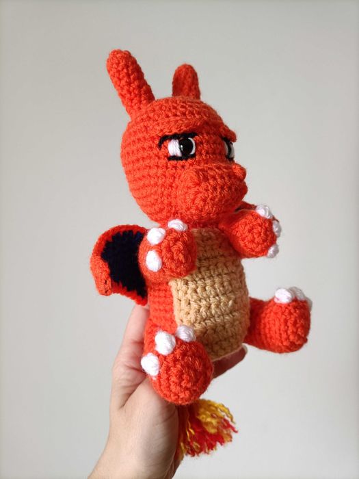 Pokemon Charizard, maskotka handmade
