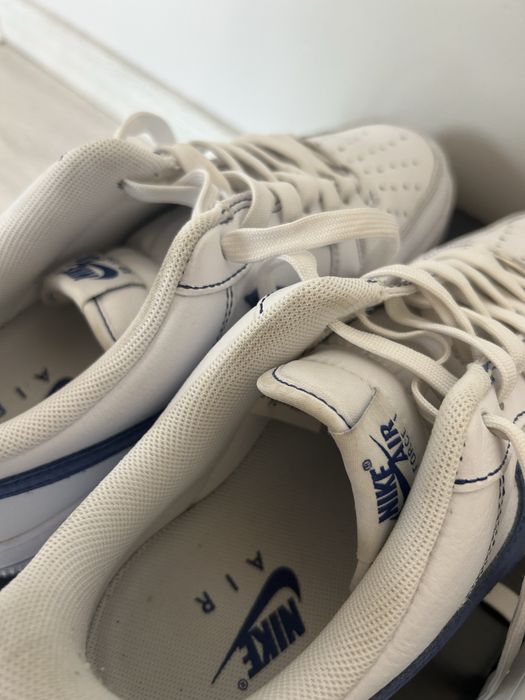 Air force 1 ’07 lv8 white royal blue męskie 42.5 biały niebieski
