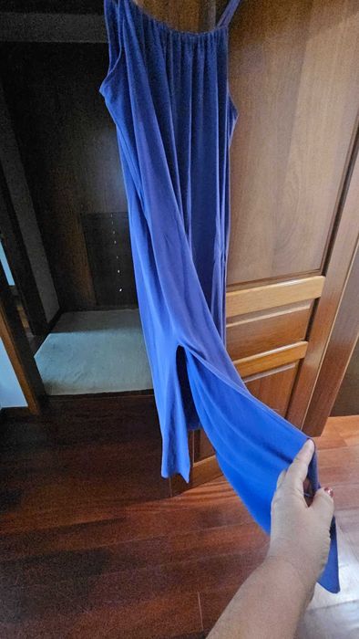 Vestido comprido de alças