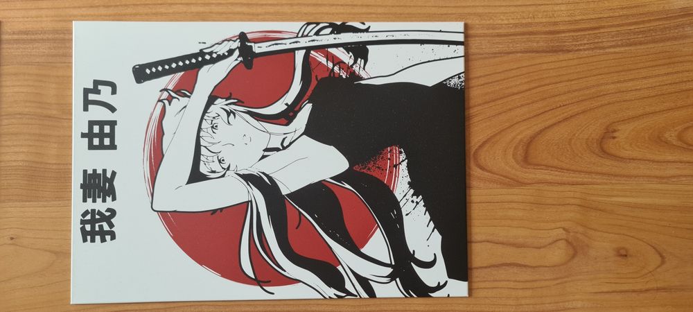 Placa de metal para parede, anime