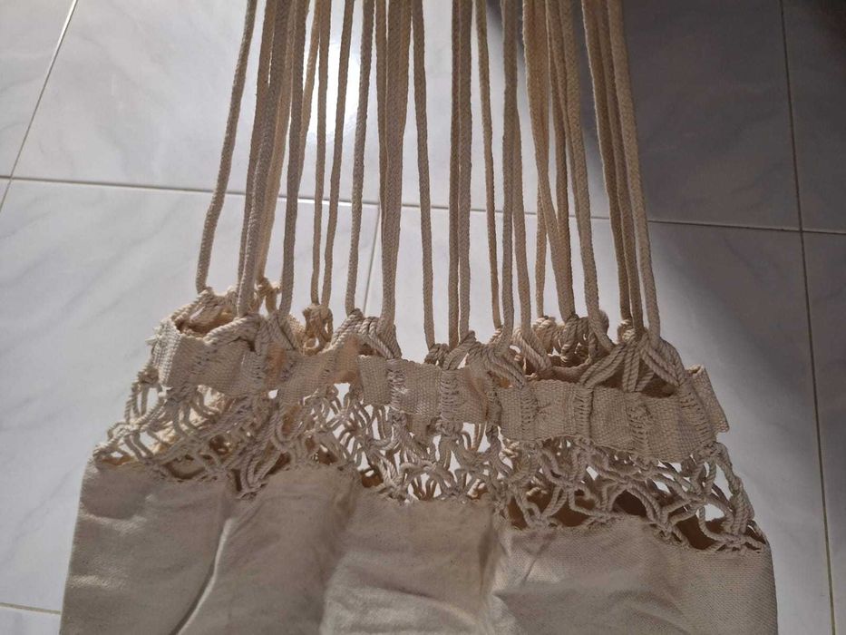 Rede creme em linho com bordado - Nova