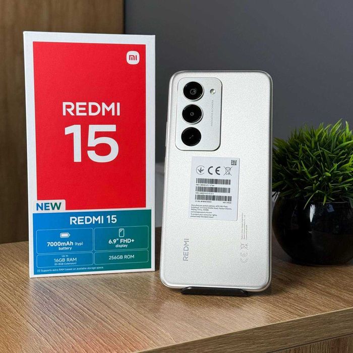 НОВИЙ Телефон Xiaomi Redmi 15 8/256 Titan Gray 7000мАh Купити Смартфон
