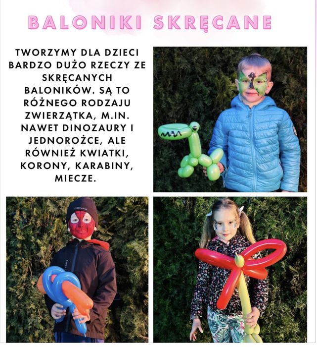 Animacje dla dzieci - Dejzi Klub Urodziny/Komunie/Bale/Wesele/Festyny