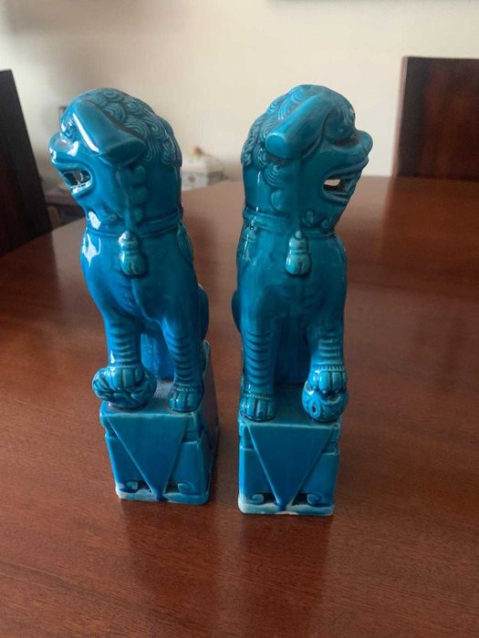 Cães de Foo ou Leões Guardiões Chineses - Porcelana da China