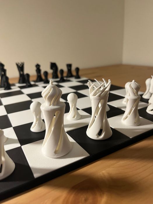 Tabuleiro de Xadrez impresso em 3D