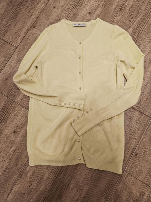 Sweter Zara M żółty M cytynowy święta
