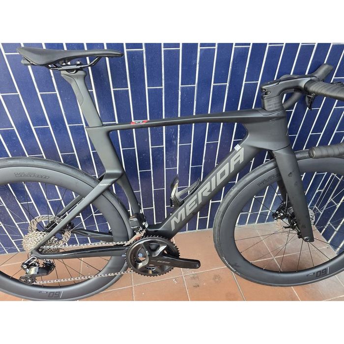 Merida reacto di2 e rodas carbono