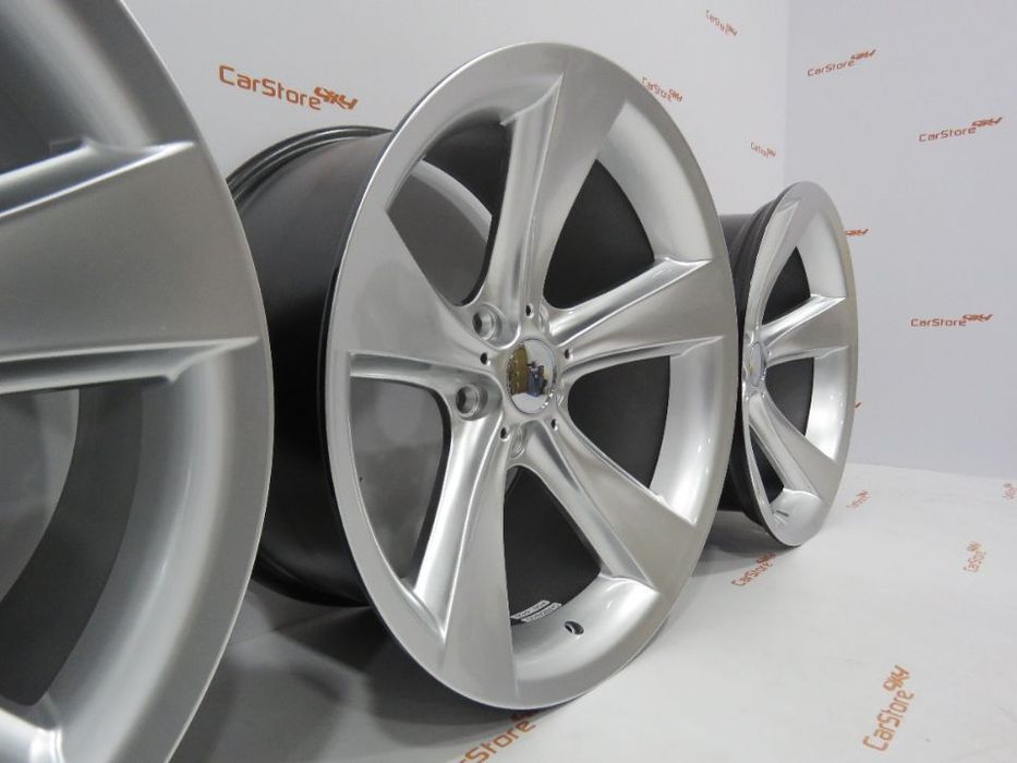Jantes look Bmw Style 128   19'' 9 et 24 + 10 et 14 5x120 Hypersilver
