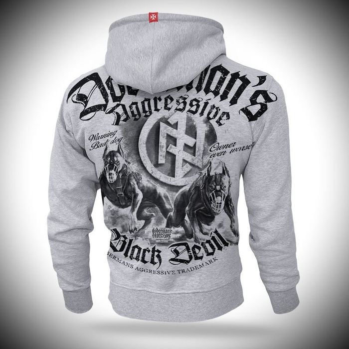 Толстовка мужская худі Dobermans aggressive в ассортименте