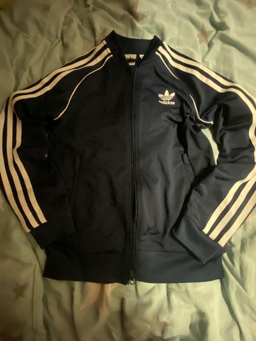 кофта зіпка адідас темно синя ориг у2к