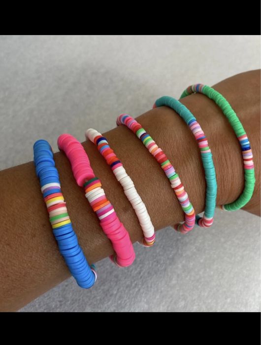 Pulseiras missangas coloridas