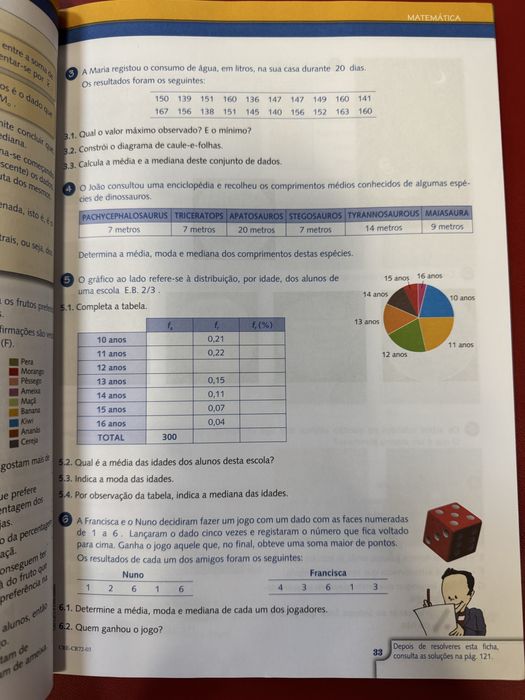 Cadernos de revisão 7.° ano volume 2