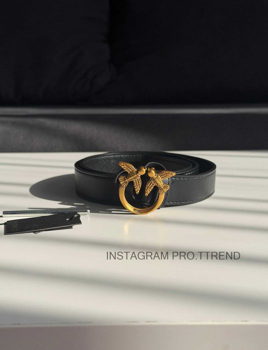 Шкіряний ремень Pinko , жіночий ремінь пасок Pinko