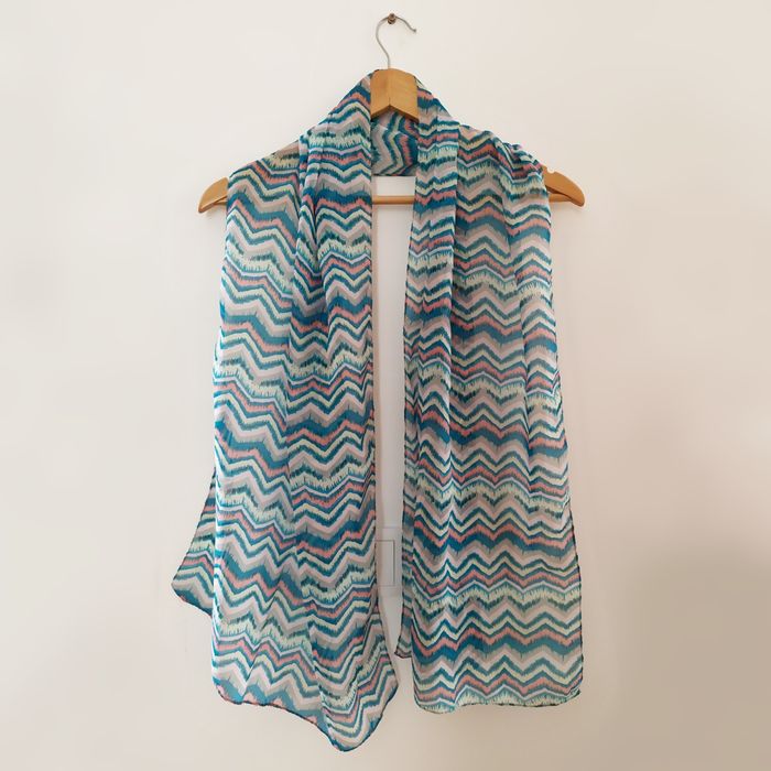 Lenço fino estampado