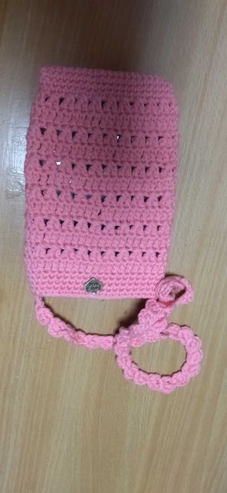 Bolsa Rosa para telemóvel ou cartão da escola
