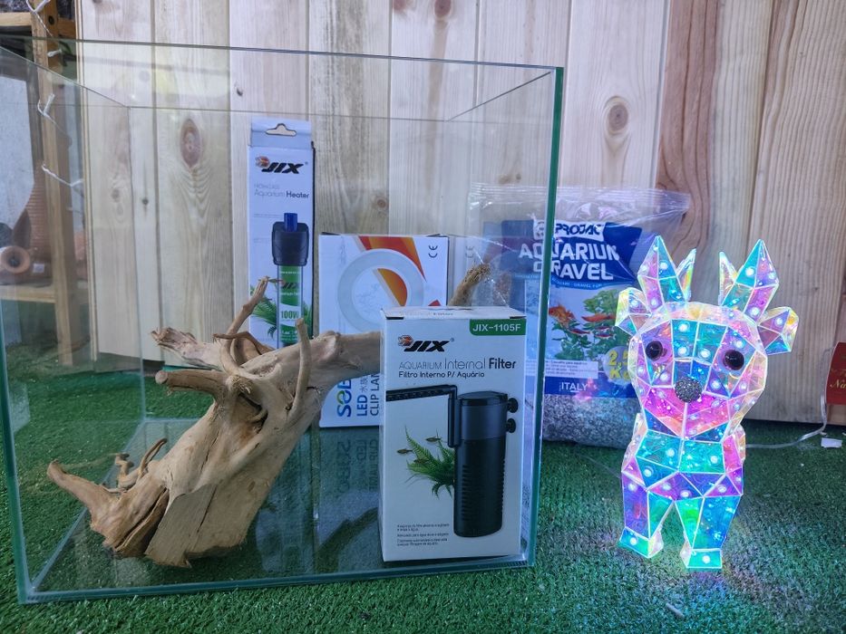 Kit de Natal Aquário com acessórios