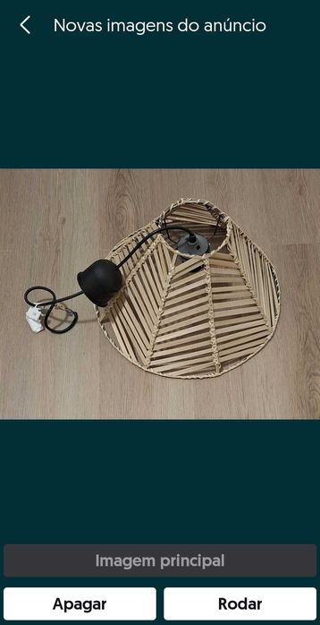 Candeeiro suspenso novo