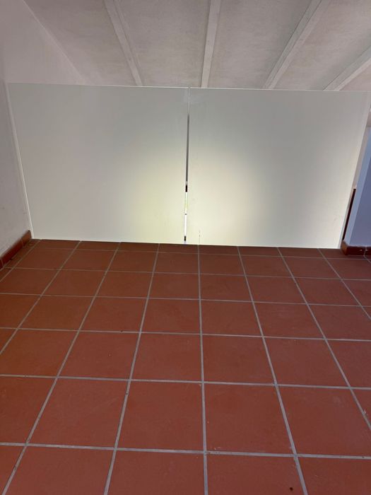 8 Painéis de Vidro Fosco Temperado com Fixações Inox
