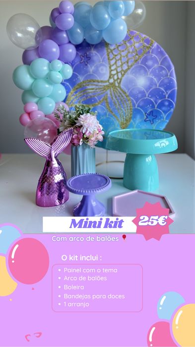 Aluguer / Decoração de aniversário,  batizado, chá de bebé.