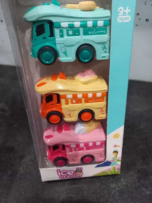 Zabawka dziecięca Zestaw dziecięcy 3 mini autka z napędem