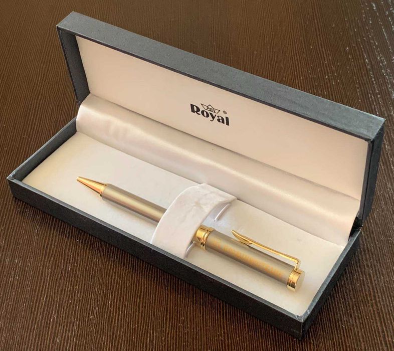 Ручка коллекционная проминвестбанк шариковая роллер поворотная подарок