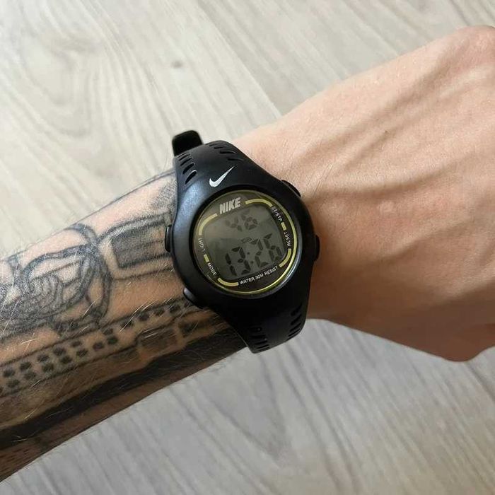 Zegarek Nike Triax Watch Black and Yellow Retro Sport Vintage