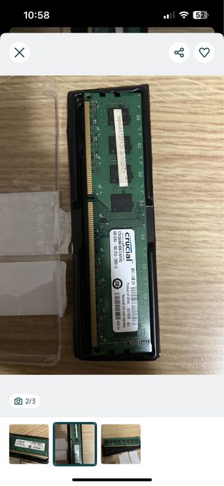 RAM Crucial 4 GB Single DDR3 1600 MT/SPC3 - 12800