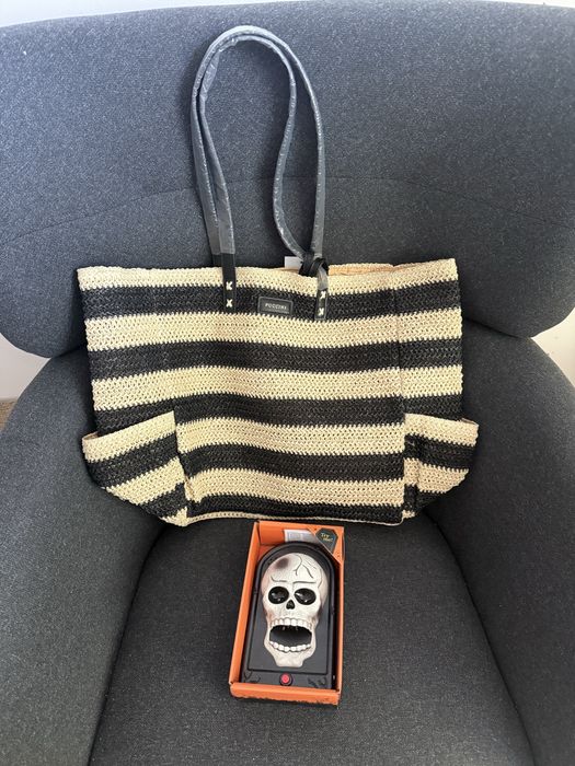 Torba puccini duża torebka plażowa na zakupy shopperka totalny hit plus gratis dzwonek halloween