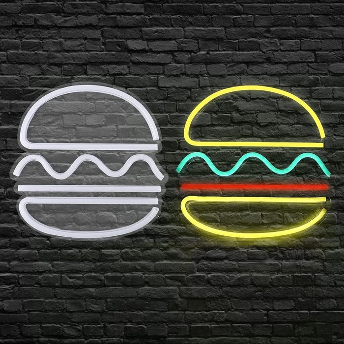 Neon logo hamburguer