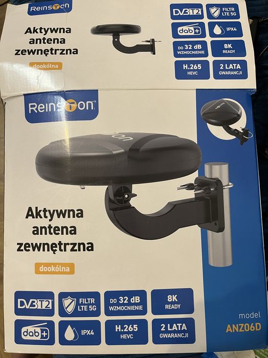 Aktywna antena zewnętrzna + dekoder DVB-T2