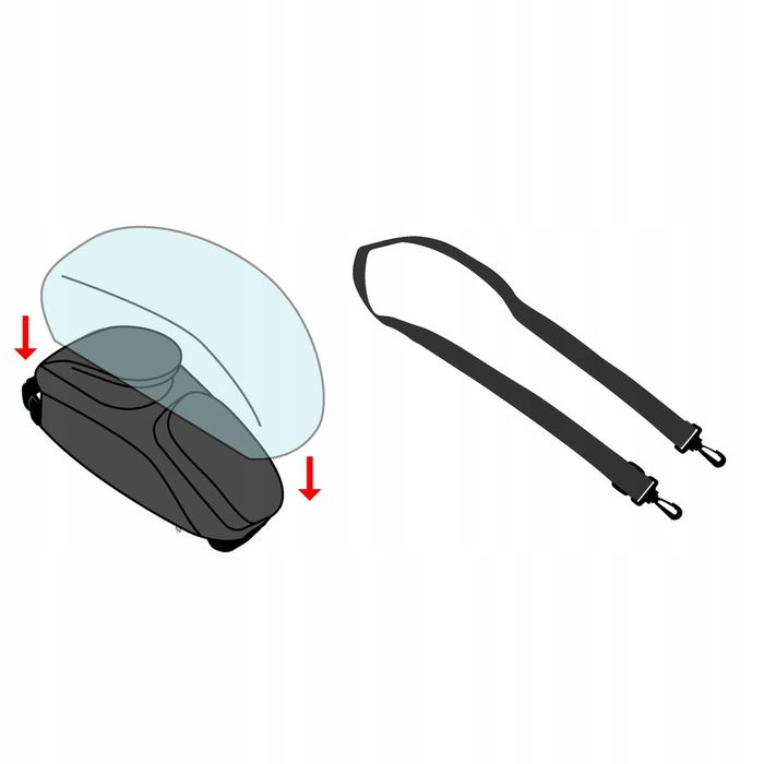 Tankbag na magnes, torba na zbiornik magnetyczna Lampa