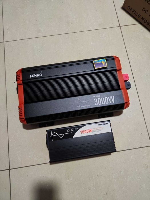 Інвертор  12В на 230В.    600ват   3000 ват  гібридний 24в  4.2 квт