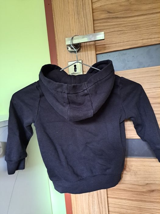 Bluza rozpinana z kapturem, czarna