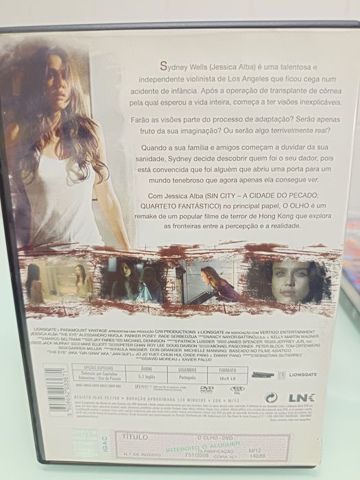 DVD o olho - Jéssica alba